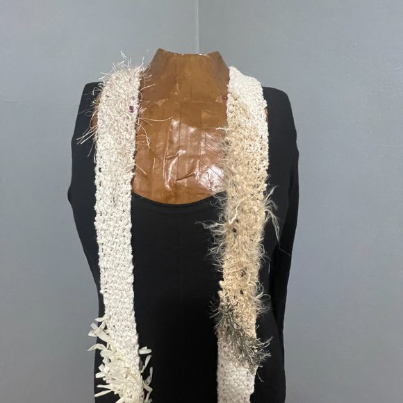 Cream Infinity Scarf - Picture 2 of 3